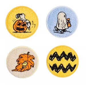Yoobi Peanuts 4pk Sticker Patches Snoopy Halloween Decor Binders School